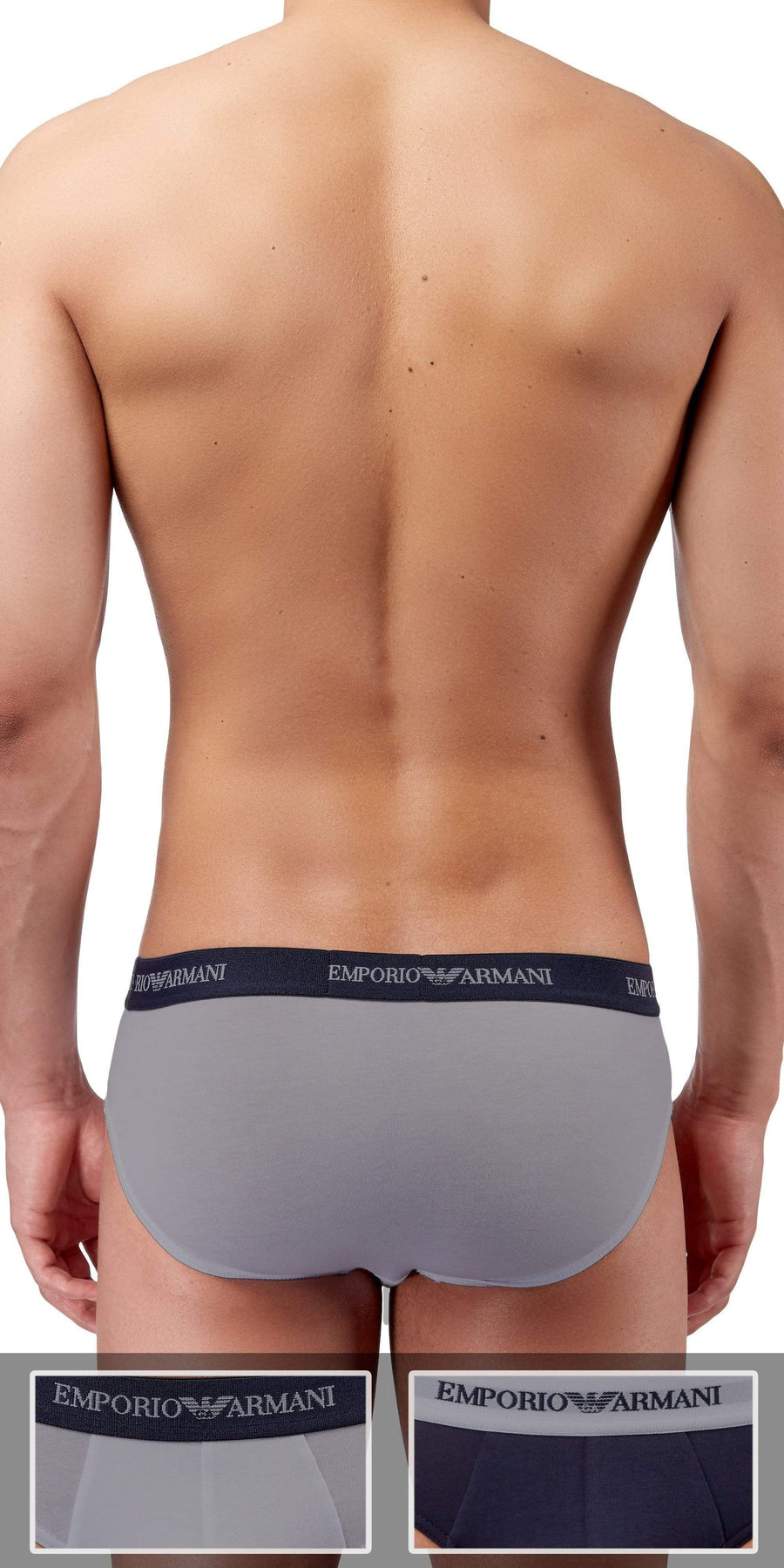 Emporio Armani 2-Pack Brief  Gray-marine