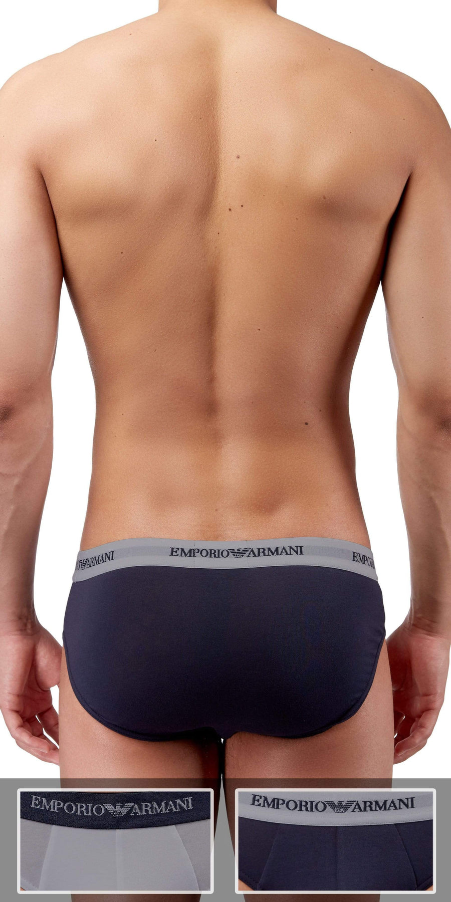 Emporio Armani 2-Pack Brief  Gray-marine