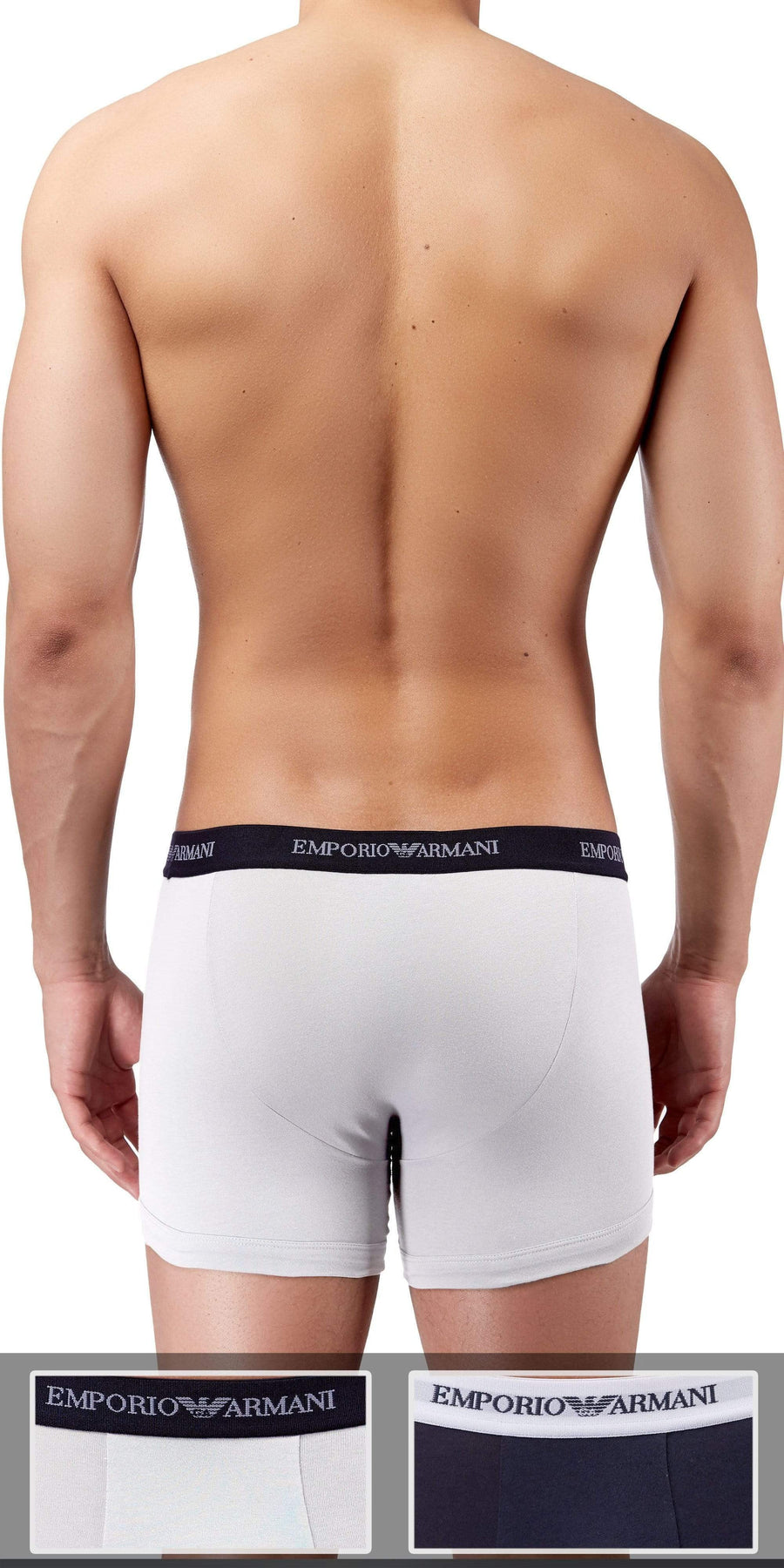 Emporio Armani 2-Pack Trunk  White-marine