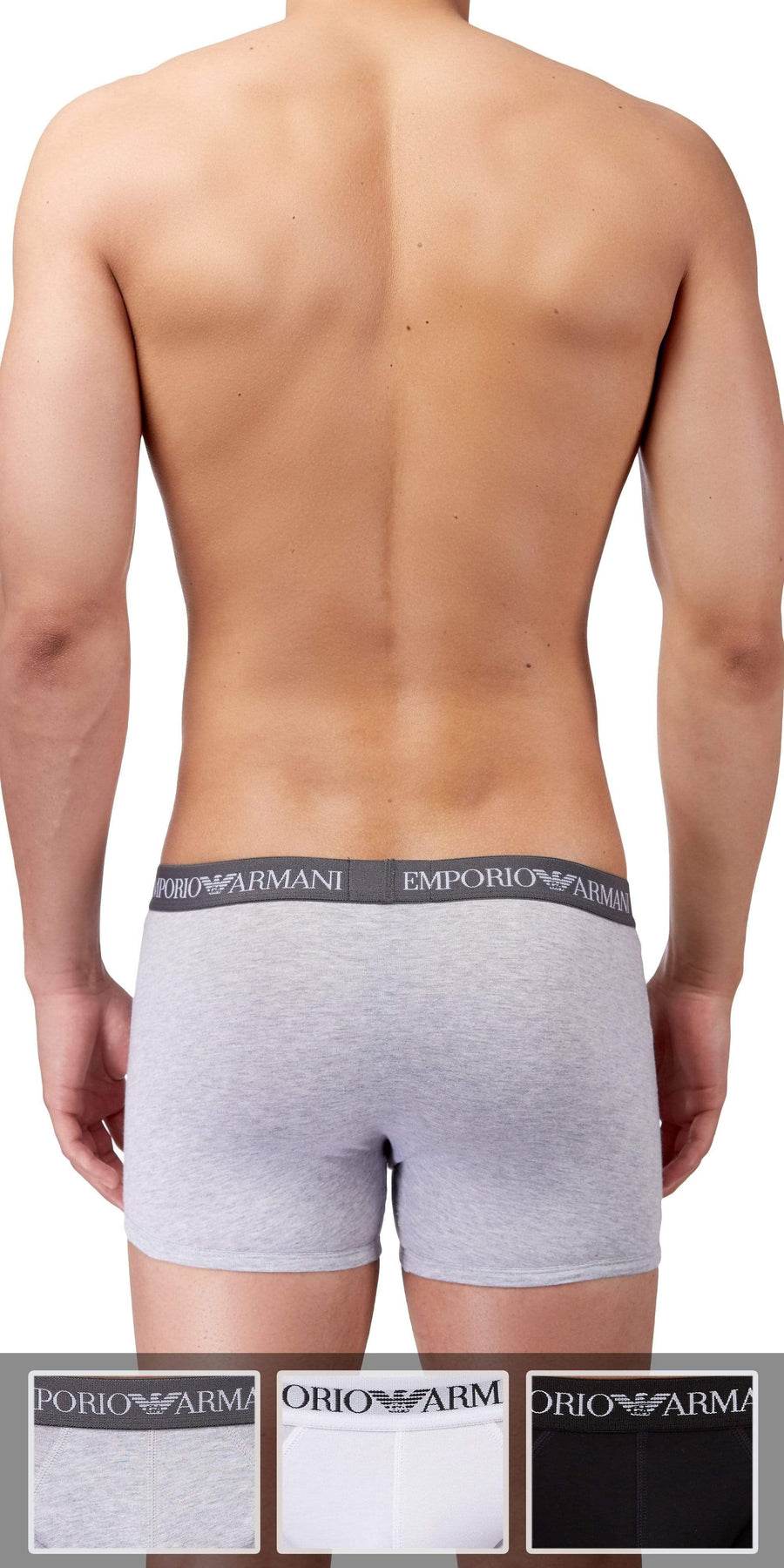 Emporio Armani 3-Pack Boxer Brief Gray-white-black