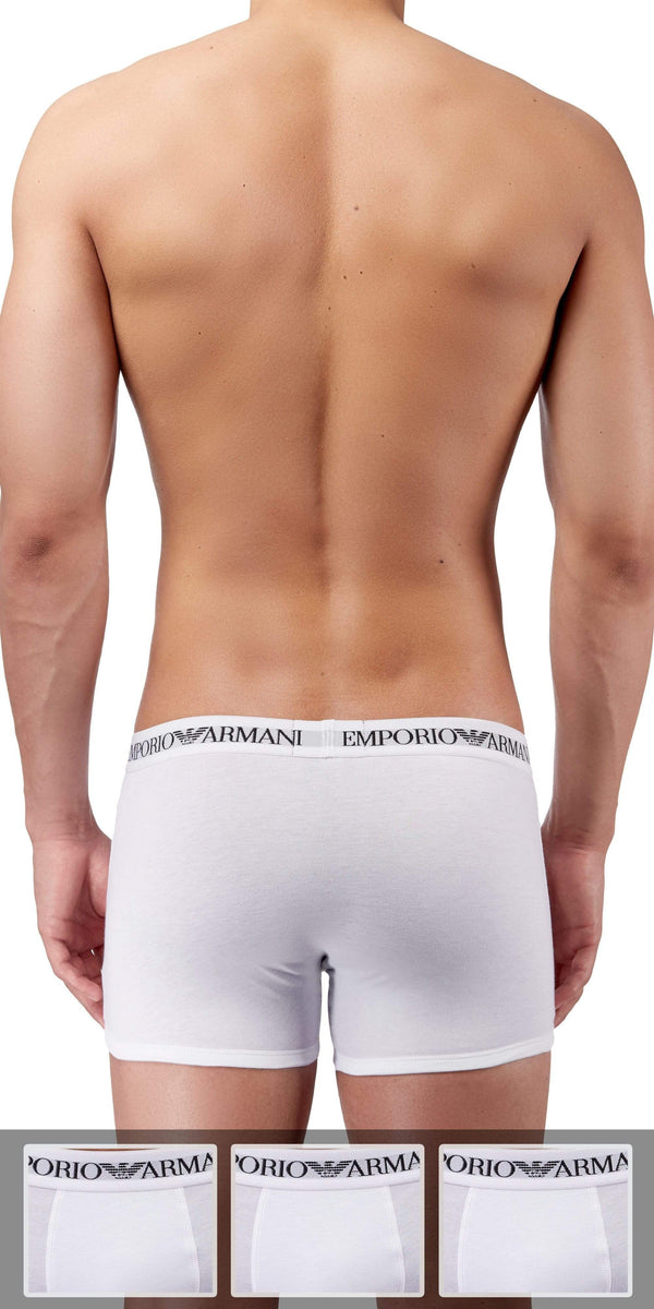 Emporio Armani 3-Pack Boxer Brief White