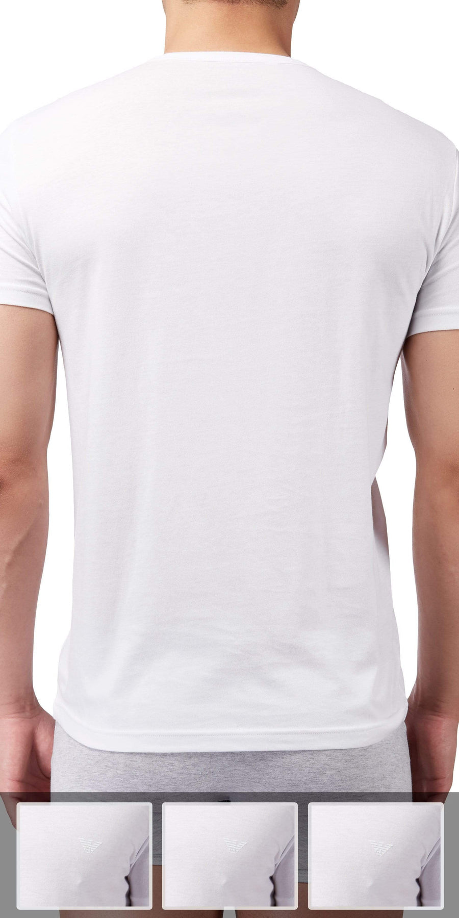 Emporio Armani 3-Pack T-shirt White