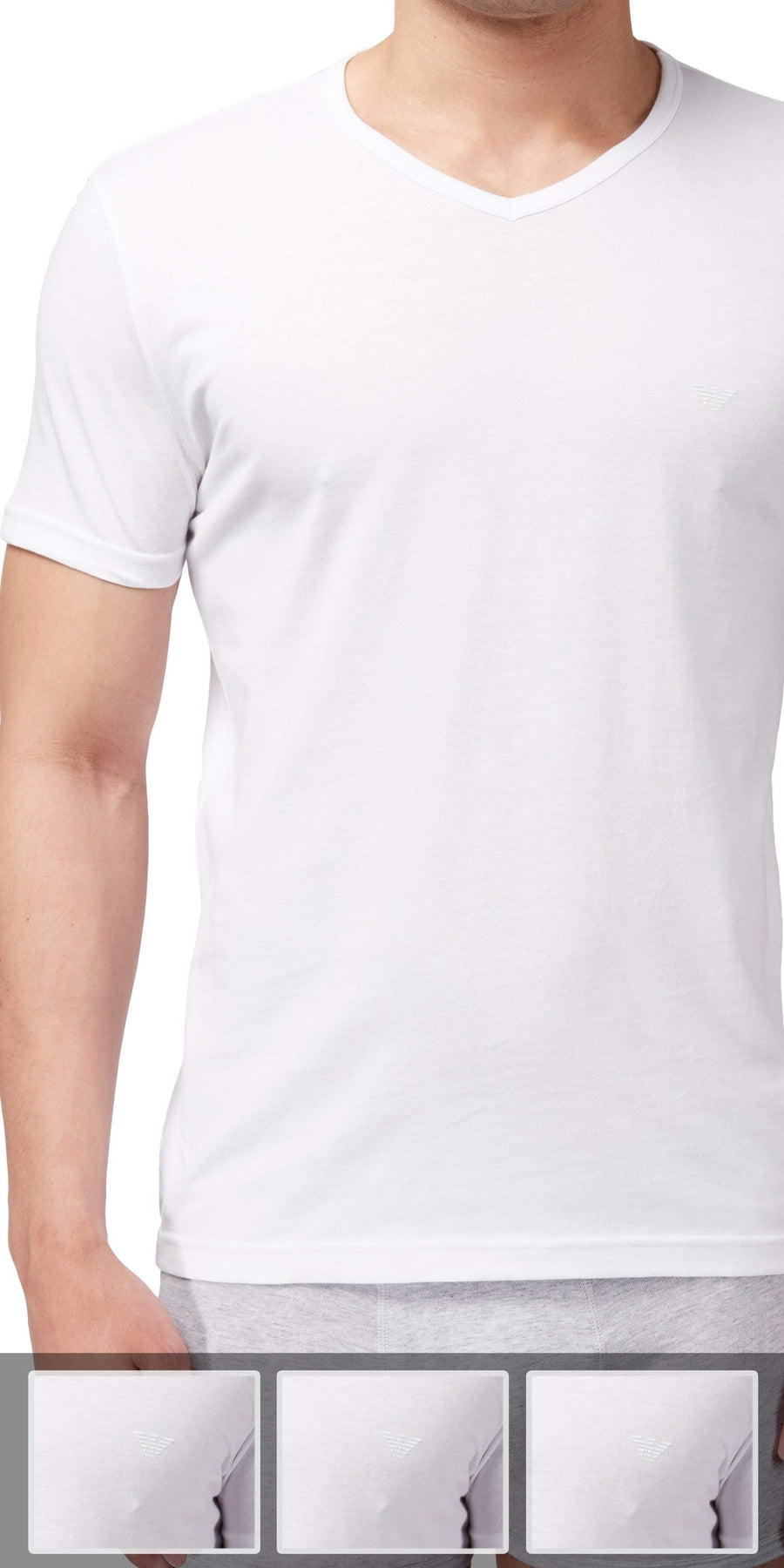 Emporio Armani 3-Pack T-shirt White