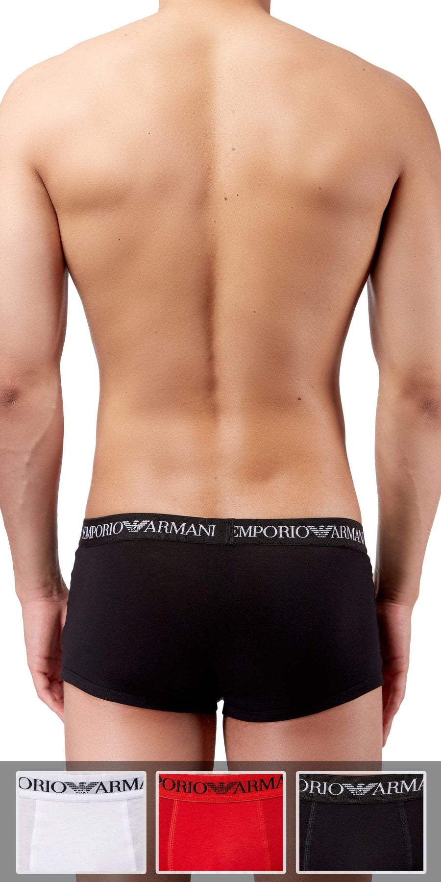 Emporio Armani 3-Pack Trunk Red-white-black - 111610cc722