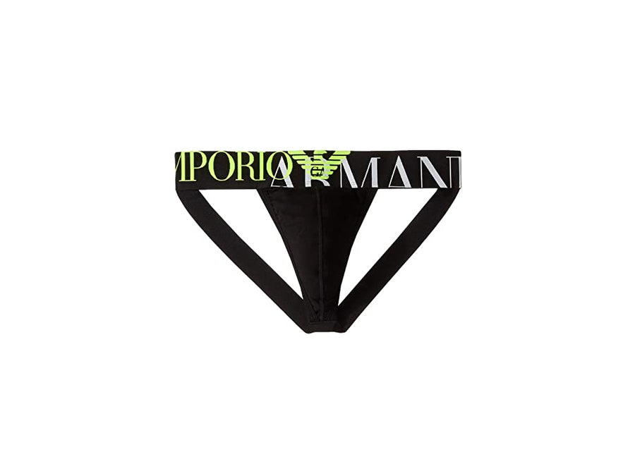 Emporio Armani Mega Logo Jockstrap Black