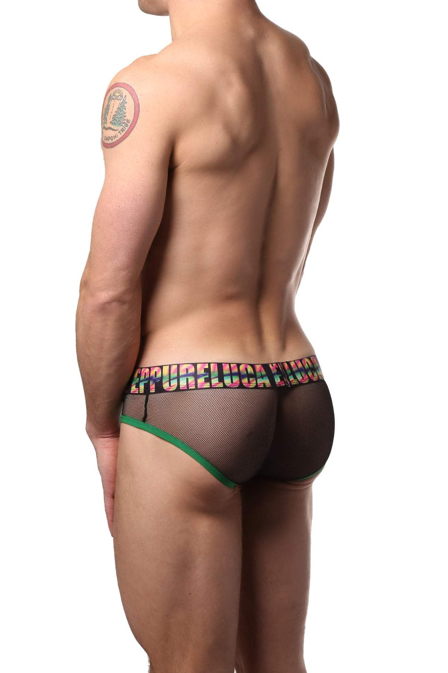 EppureLuca Blue & Green Stefano Low-Rise Brief