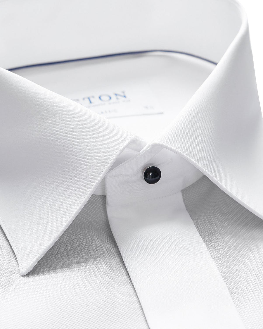Eton Bib Slim Fit Tuxedo Shirt White/Gray