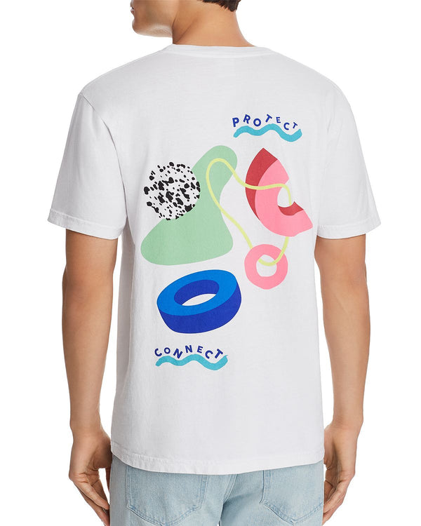Everybody.world X Kelly Anna Protect Connect Graphic Tee White
