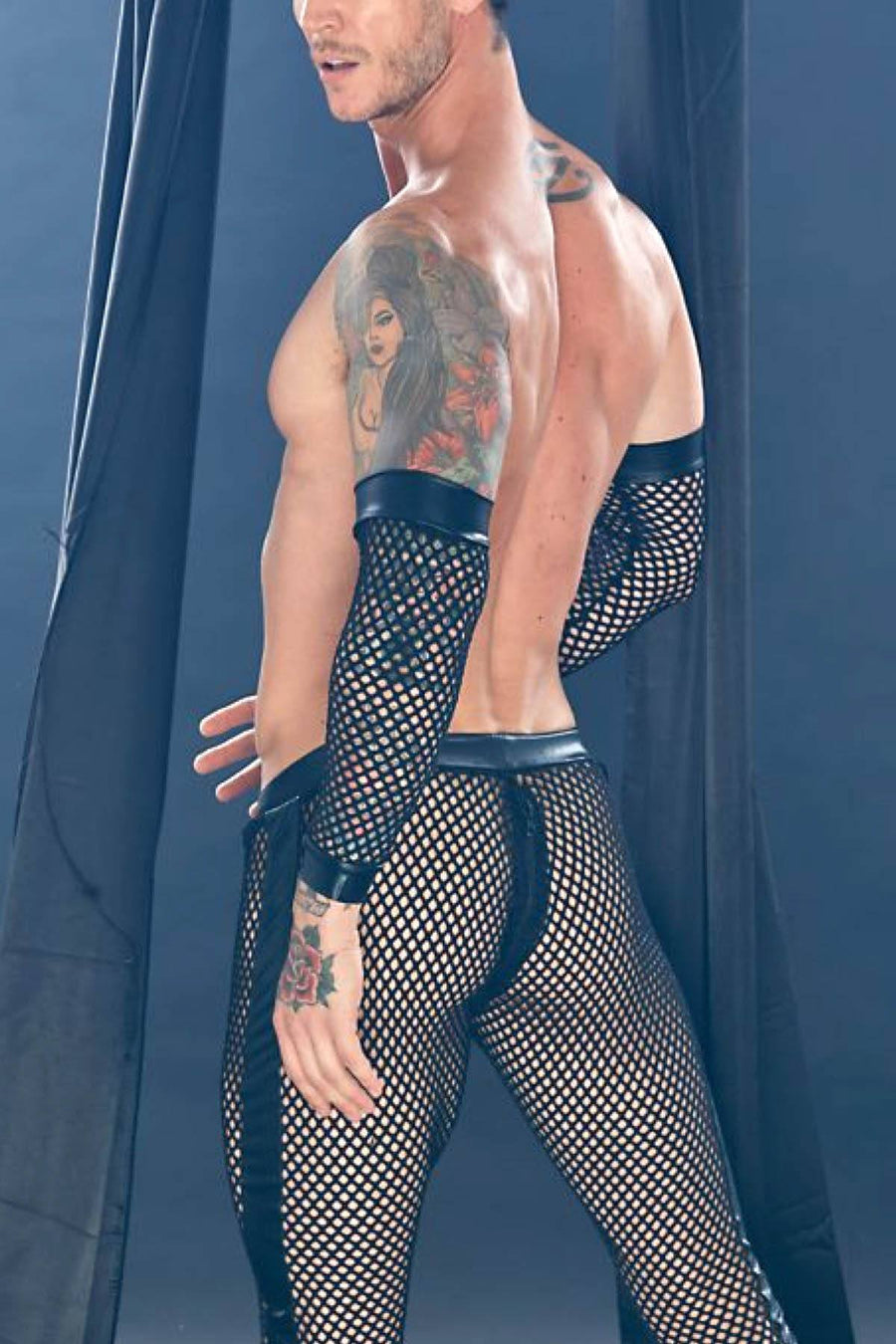 Extreme Collection Black Mesh Dungeon Forearm Sleeves