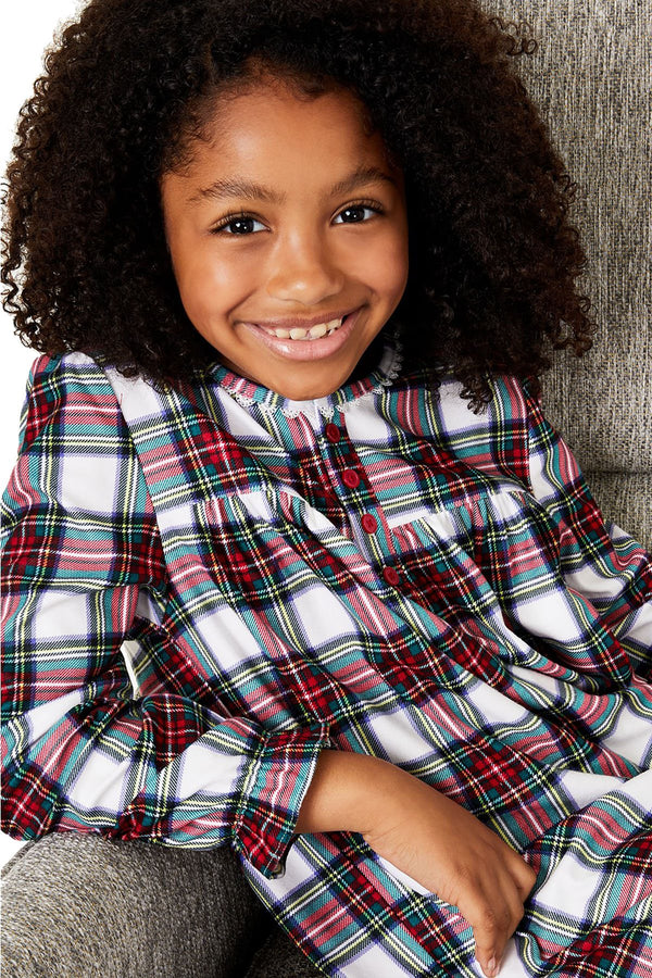 Family PJs KIDS Stewart Plaid Nightgown