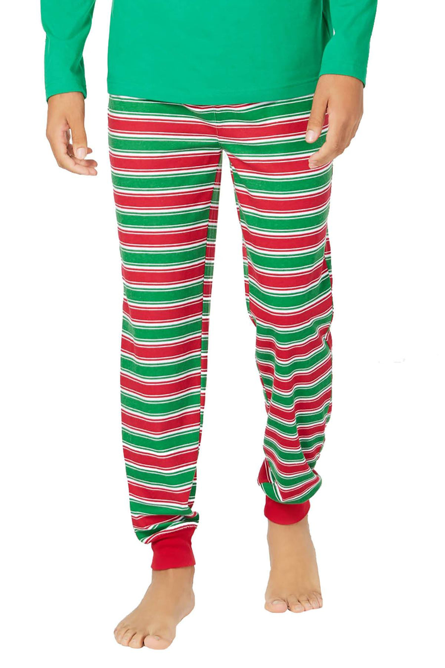 Family PJs Men Holiday Striped Jogger Pajama Pant