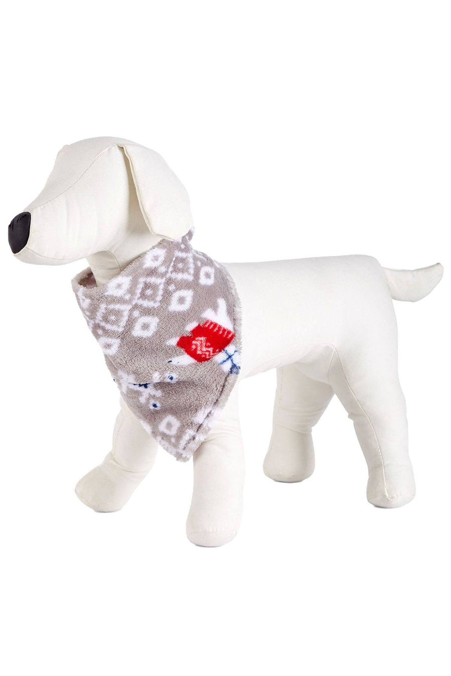 Family PJs PET Bandana in Polar Bear Grey