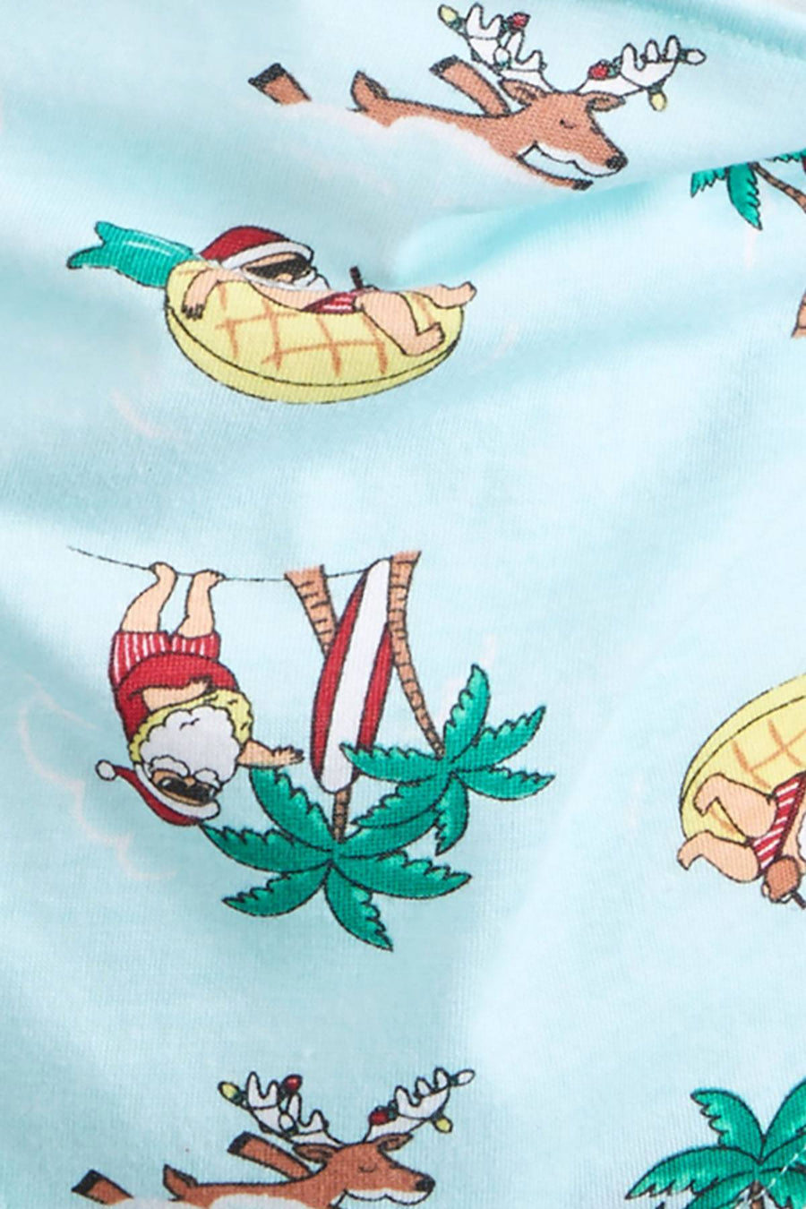 Family PJs PET Tropical Santa Bandana