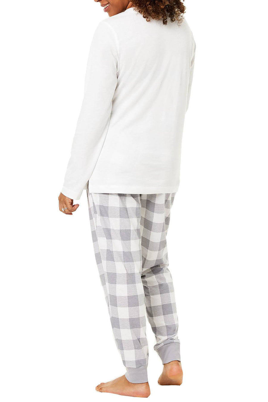 Family PJs PLUS Winter Pajama Set in Mama Bear White