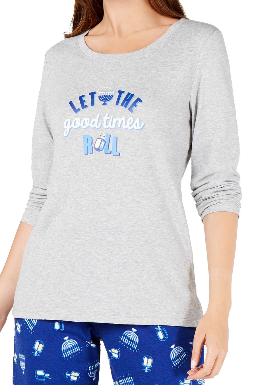 Family PJs Women's Good Times Roll Hanukkah Pajama Set