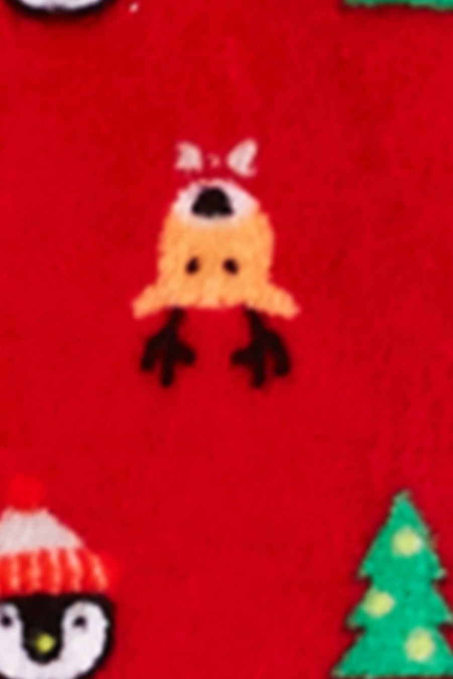 Family PJs Women's Holiday Hooded Onesie in Santa and Friends