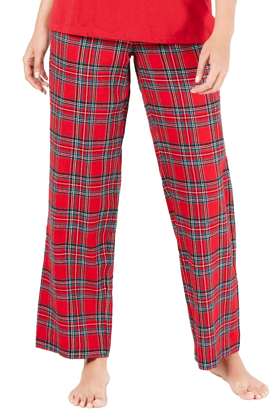 Family PJs Women's Holiday Mix It Pajama Set in Brinkley Plaid
