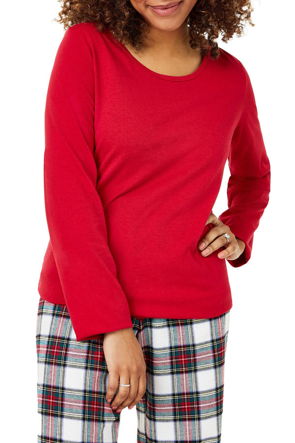 Family PJs Women's Holiday Mix It Pajama Set in Stewart Plaid