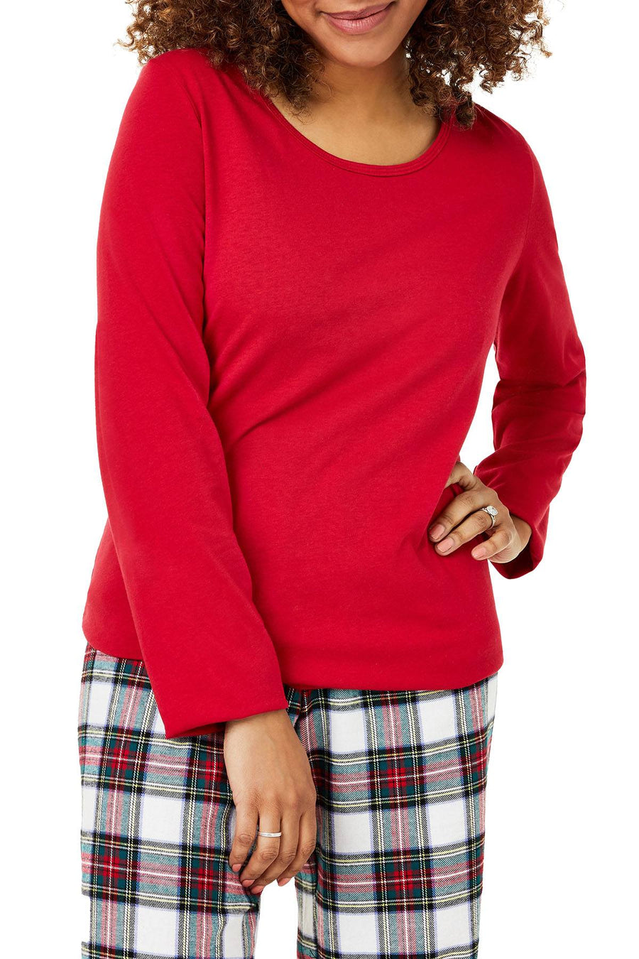 Family PJs Women's Holiday Mix It Pajama Set in Stewart Plaid