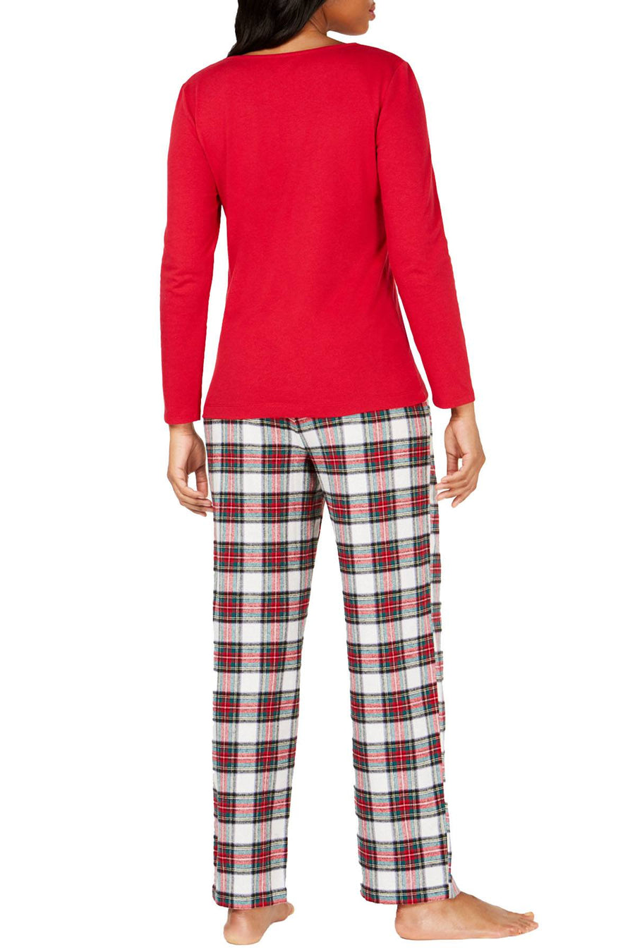 Family PJs Women's Holiday Mix It Pajama Set in Stewart Plaid