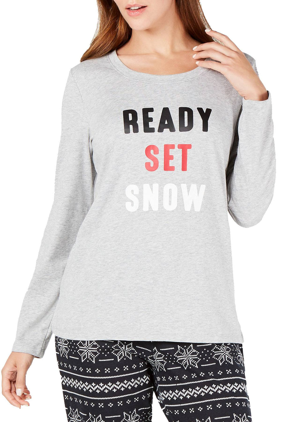 Family PJs Women's Ready Set Snow Pajama Set