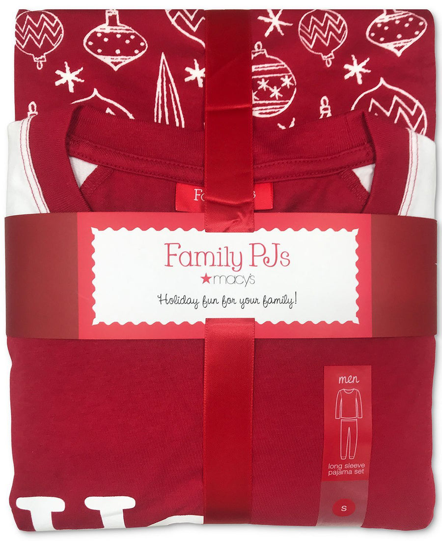 Family Pajamas Matching Ornament-print Family Pajama Set Ornaments