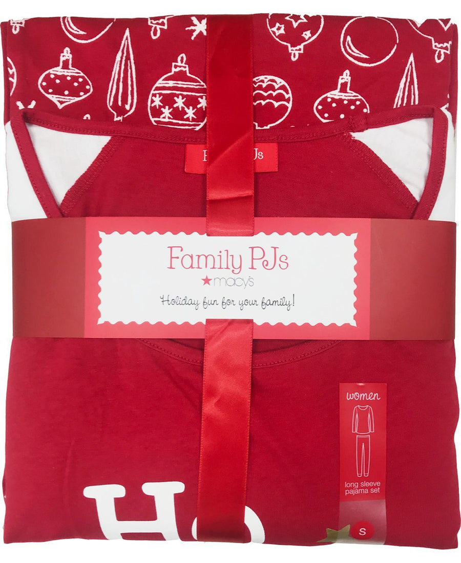Family Pajamas Matching Wo Ornament-print Family Pajama Set Ornaments