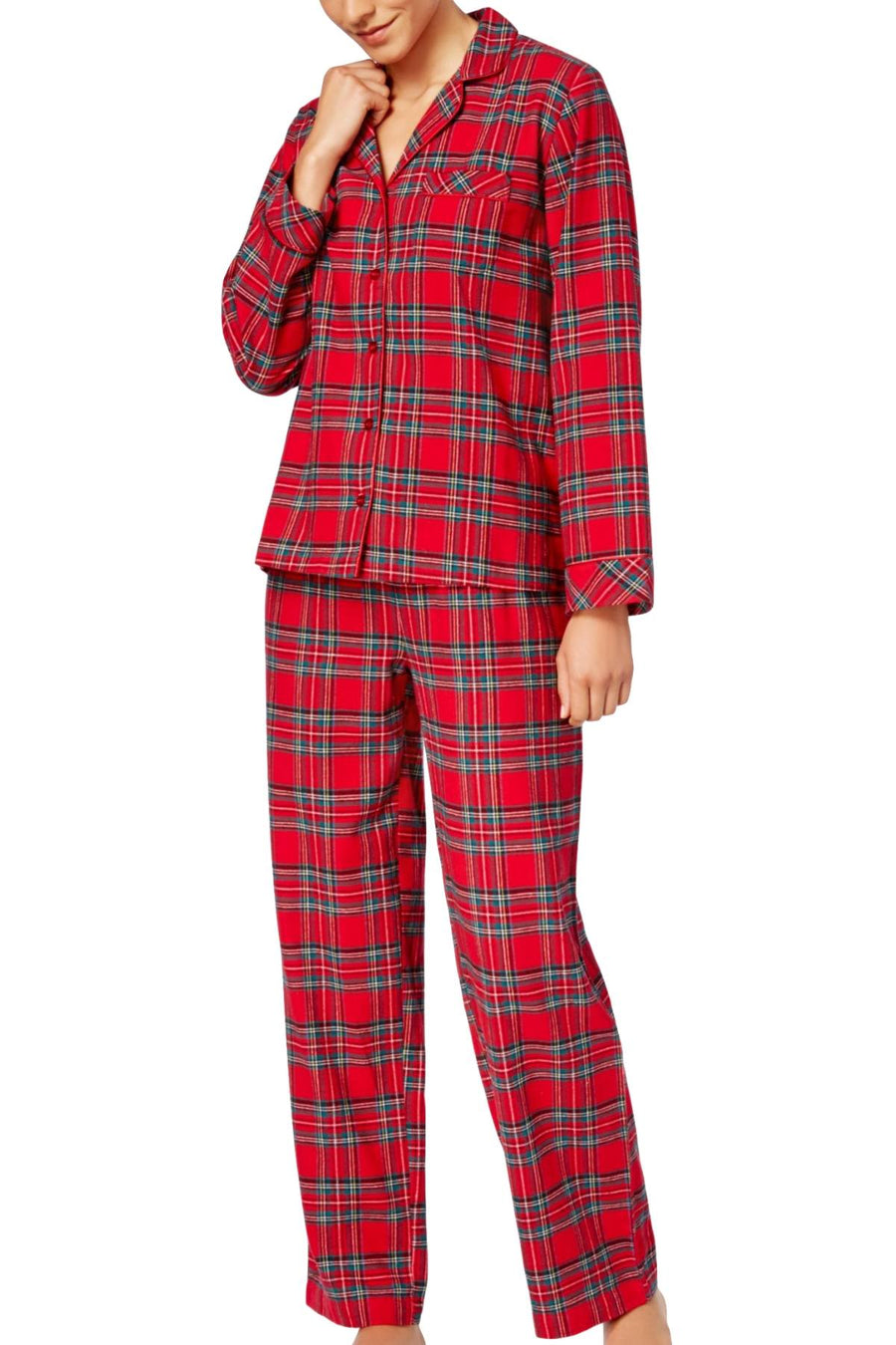 Family Pjs Red/Brinkley-Plaid Pajama Set