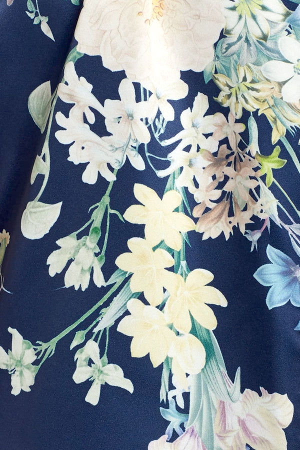 Flora Nikrooz Midnight Petra Kimono Wrap Robe