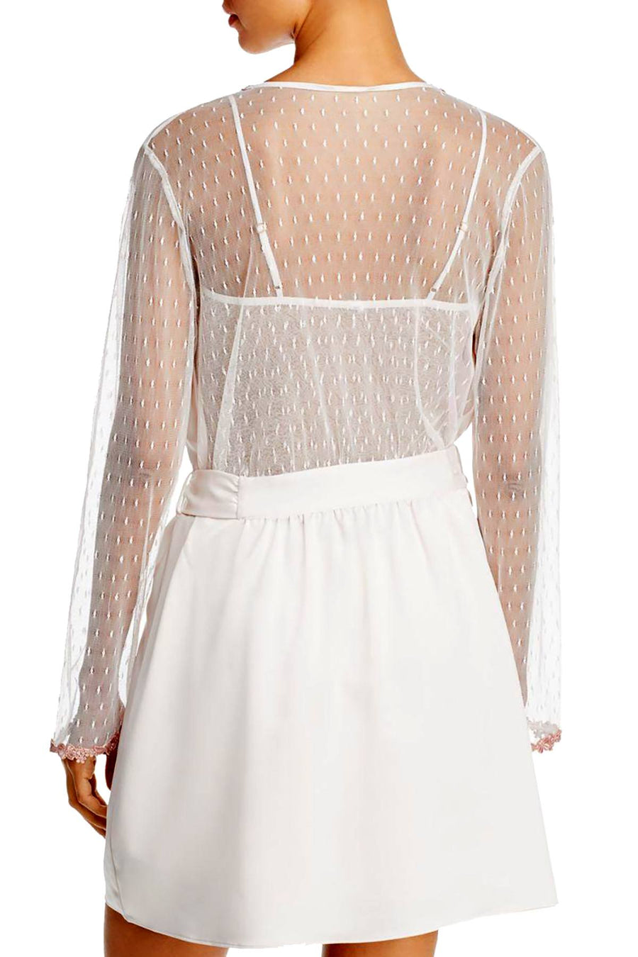 Flora Nikrooz Showstopper Charmeuse Cover Up Robe in Pink Cloud