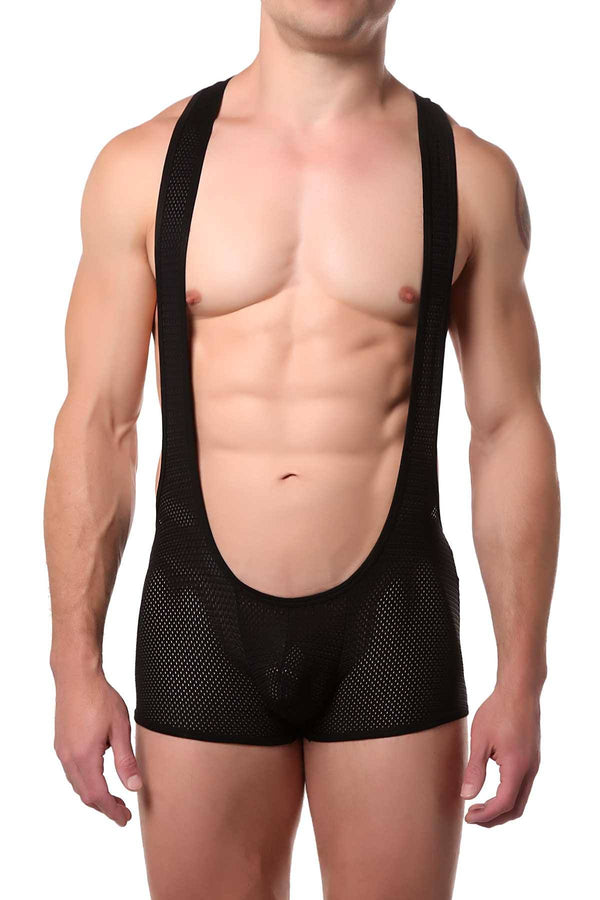 FlyBoy Jag-Black Plunge Singlet