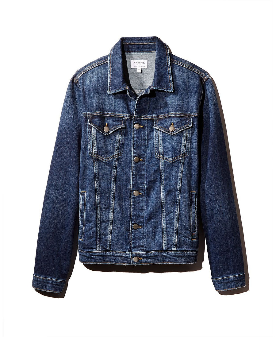 Frame L'homme Distressed Denim Jacket Presido