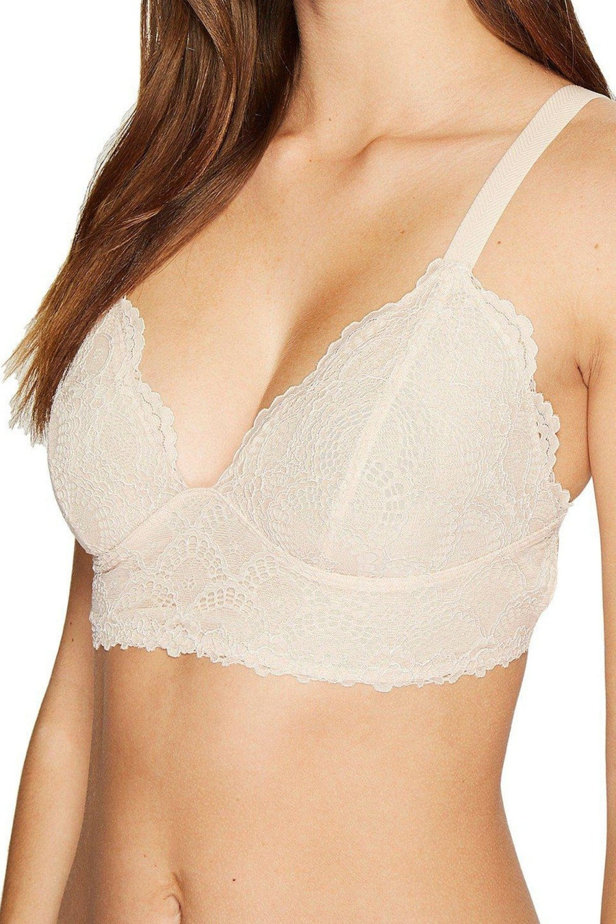 Free People Apricot Let-Me-Kiss-You Lace Bralette