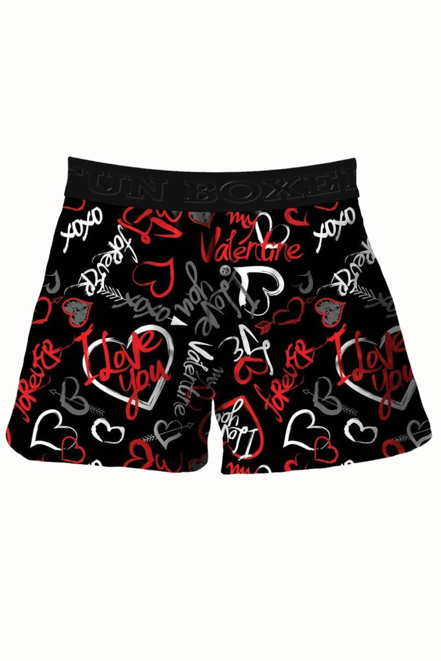 Fun Boxers Black Love Graffiti Boxer Short
