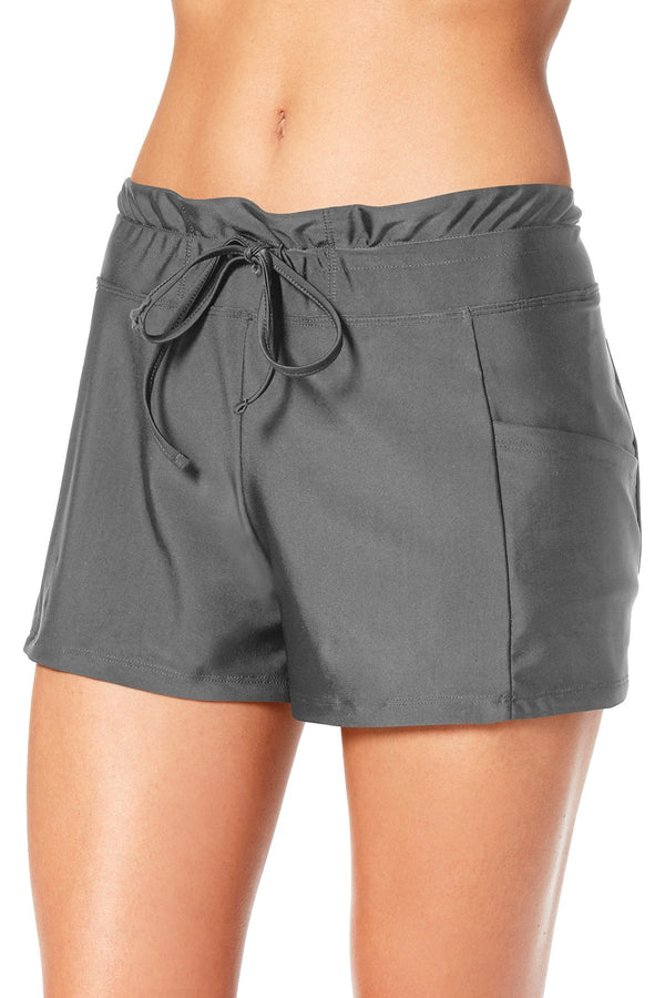GO by Gossip Solid Grey Swim Short