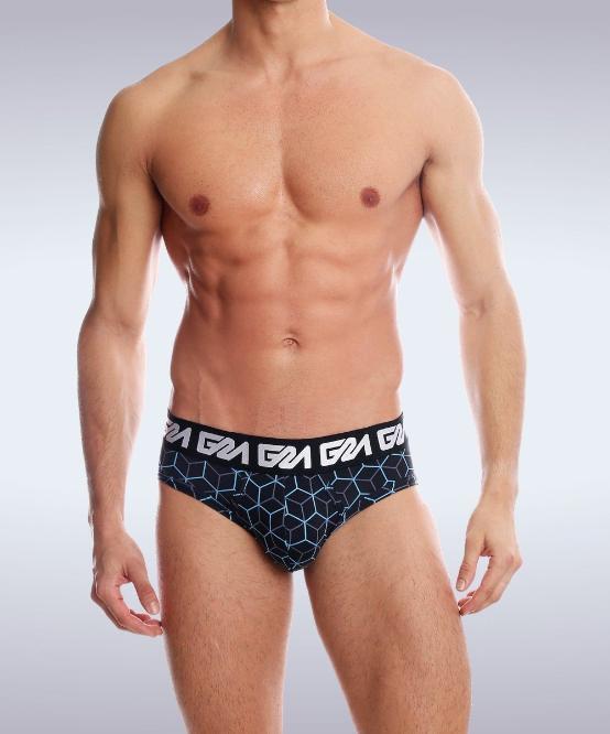 Garcon Model Blue Radiant Brief