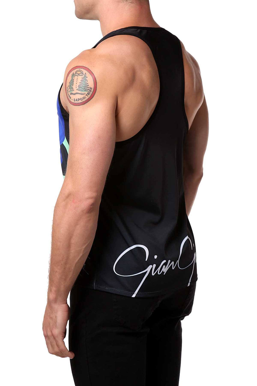 Gian Gianni Blue Rabbit Tank Top