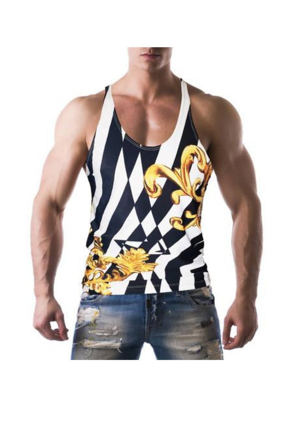 Gian Gianni Hypnotize Gold Tank Top