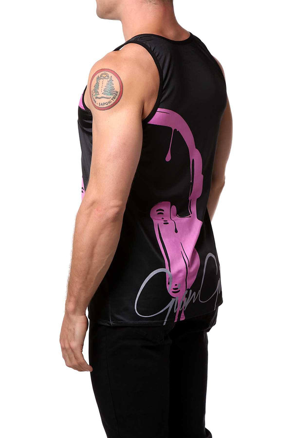 Gian Gianni Pink Beat Tank Top