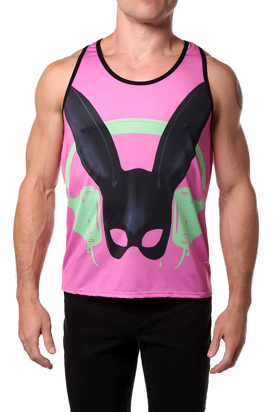 Gian Gianni Pink Rabbit Tank Top