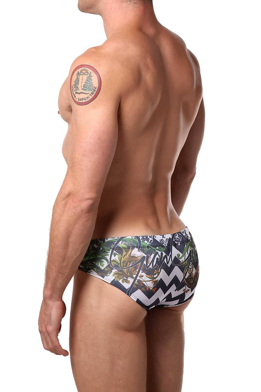 Gian Gianni Royal Zig Zag Swim Brief