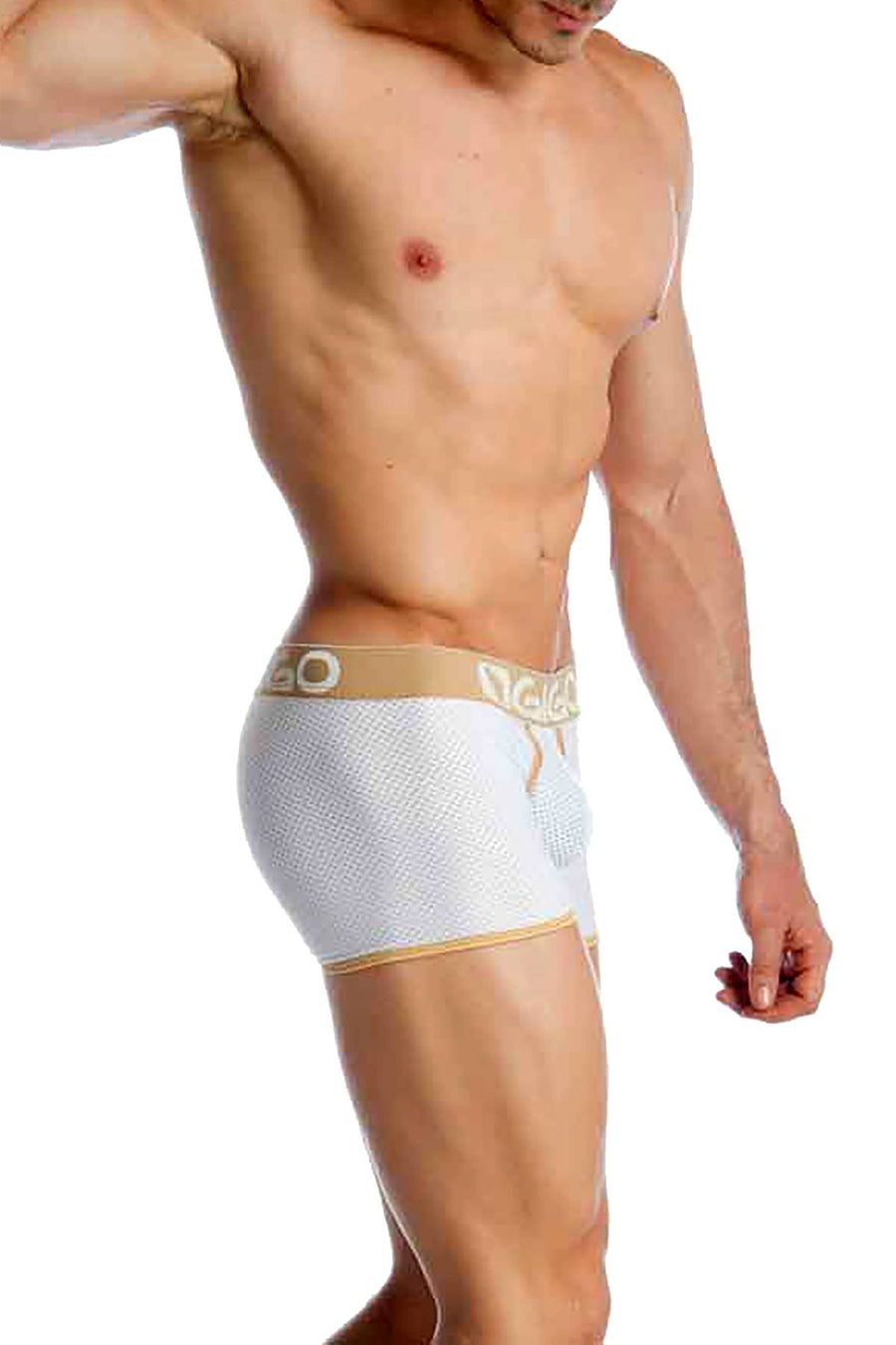 Gigo White Capriati Long Boxer Brief