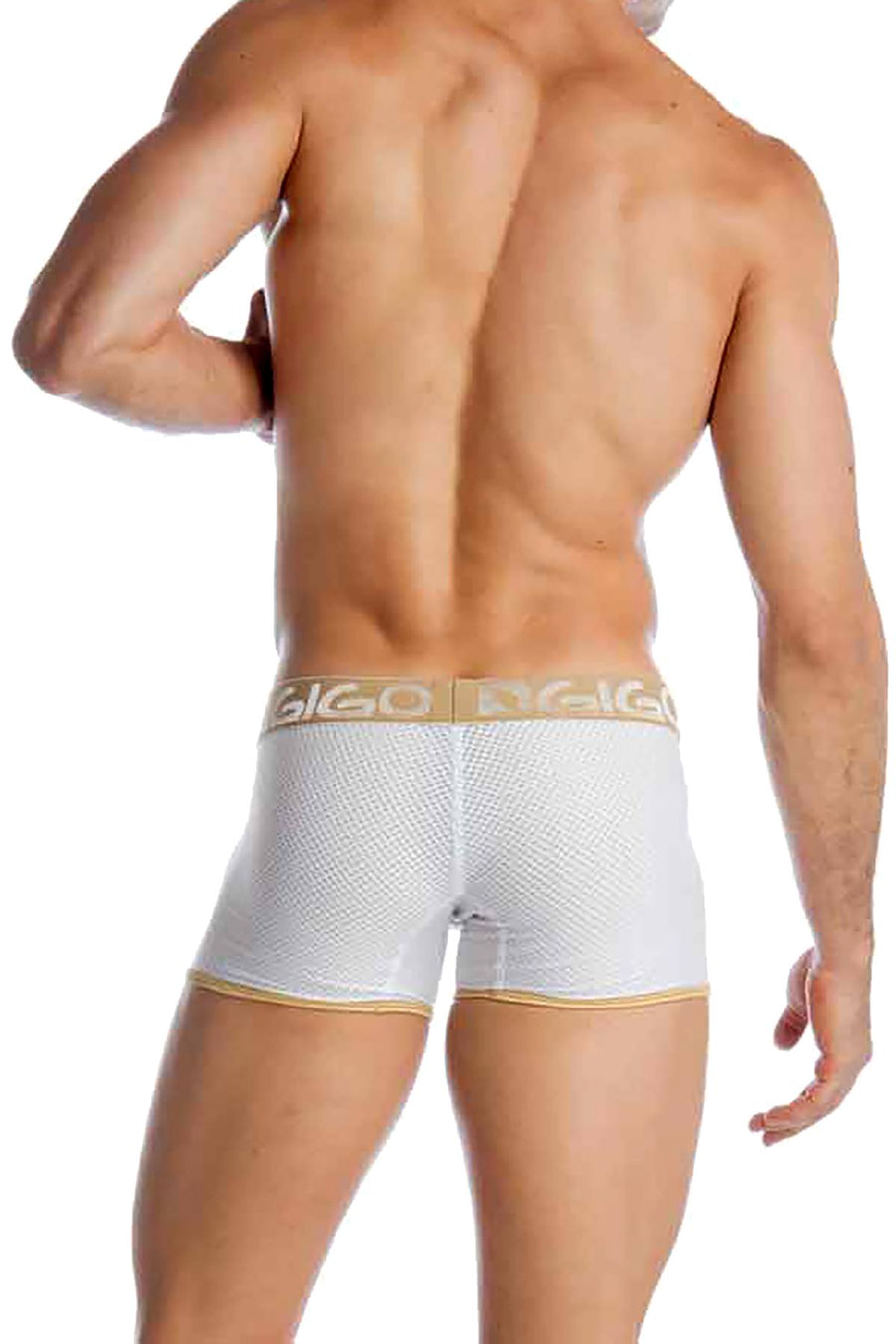 Gigo White Capriati Long Boxer Brief