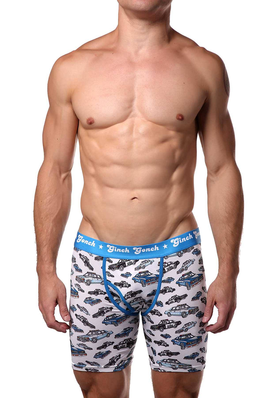 Ginch Gonch Busted Police-Car Boxer Brief