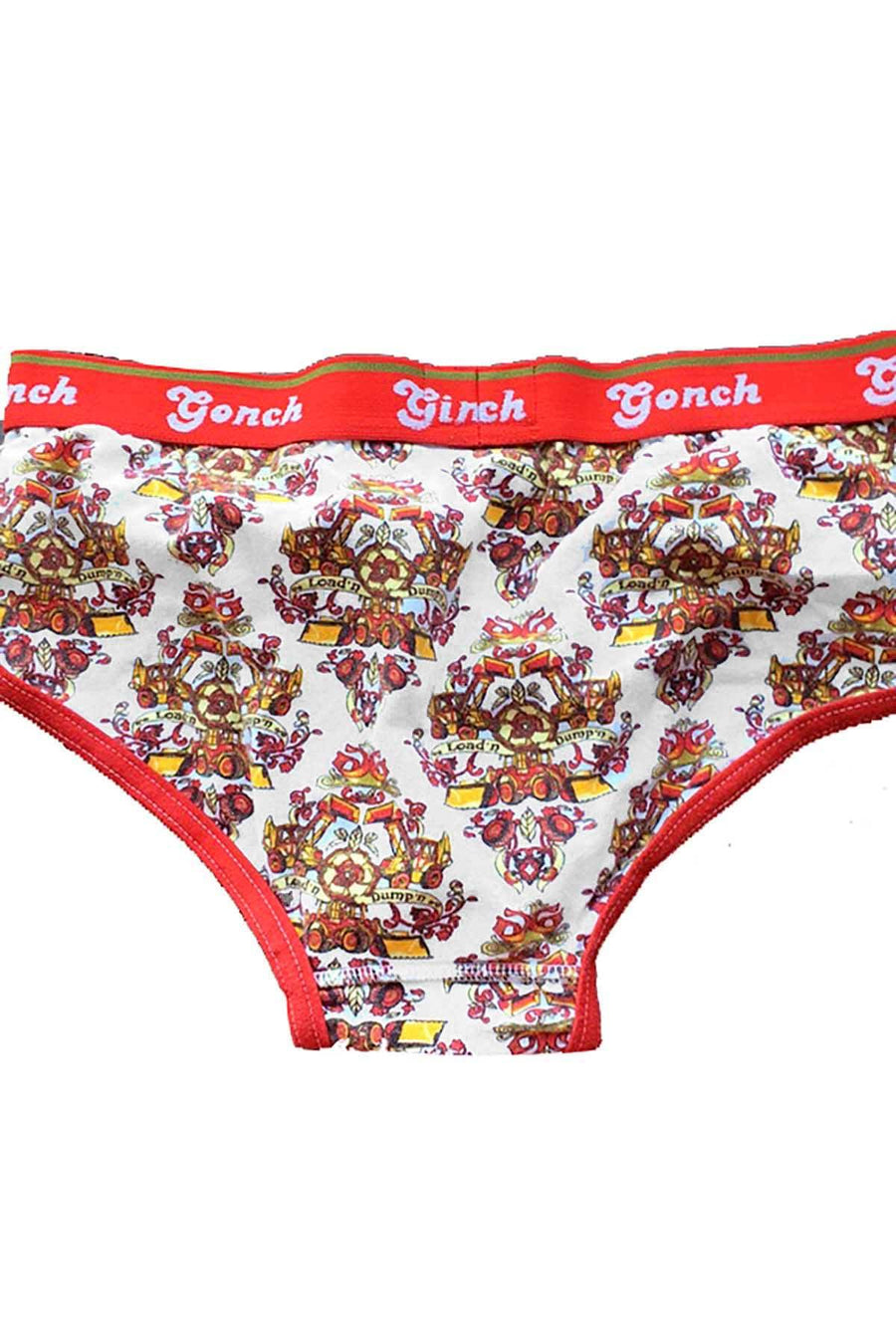 Ginch Gonch Red/White Tire Rider Boybrief