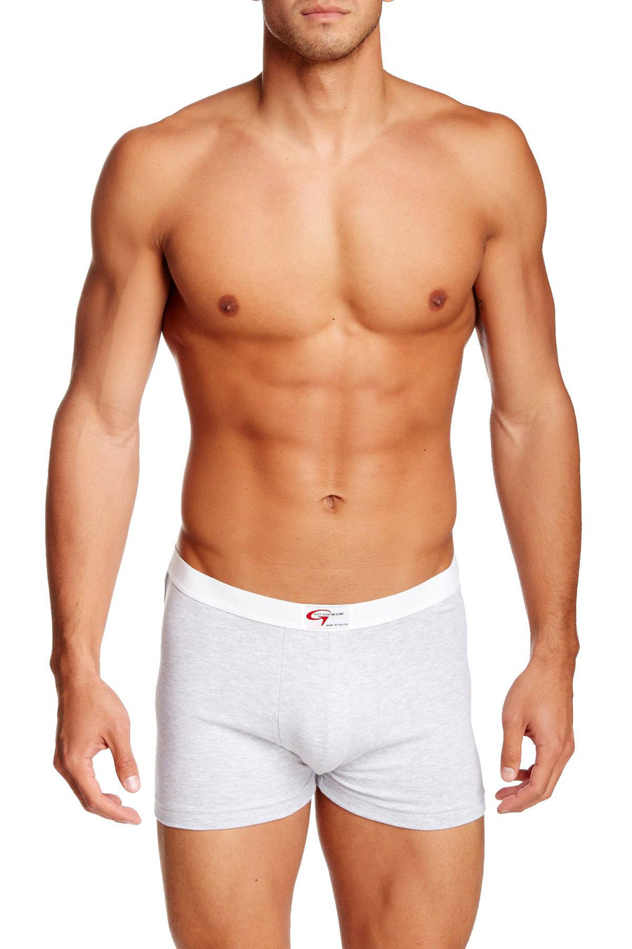 Go Softwear Ash-Grey Padded-Rear Boxer Brief