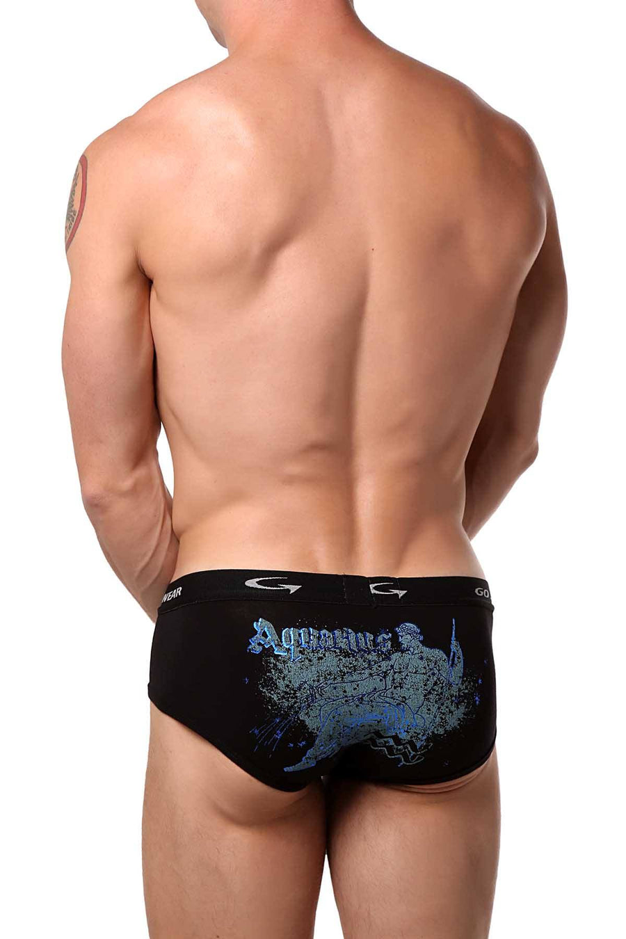 Go Softwear Black/Blue Aquarius Boy Brief