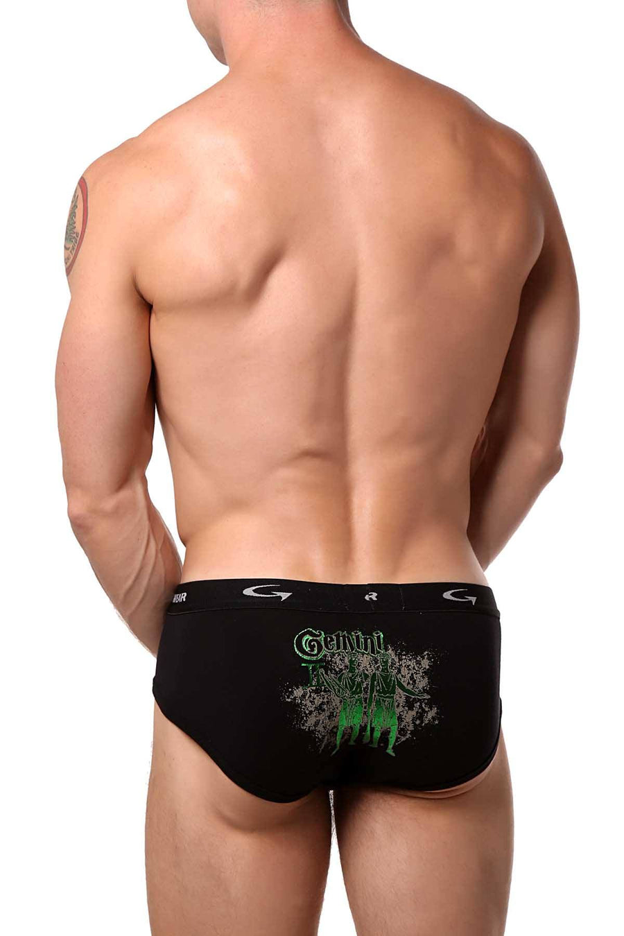Go Softwear Black/Green Gemini Boy Brief