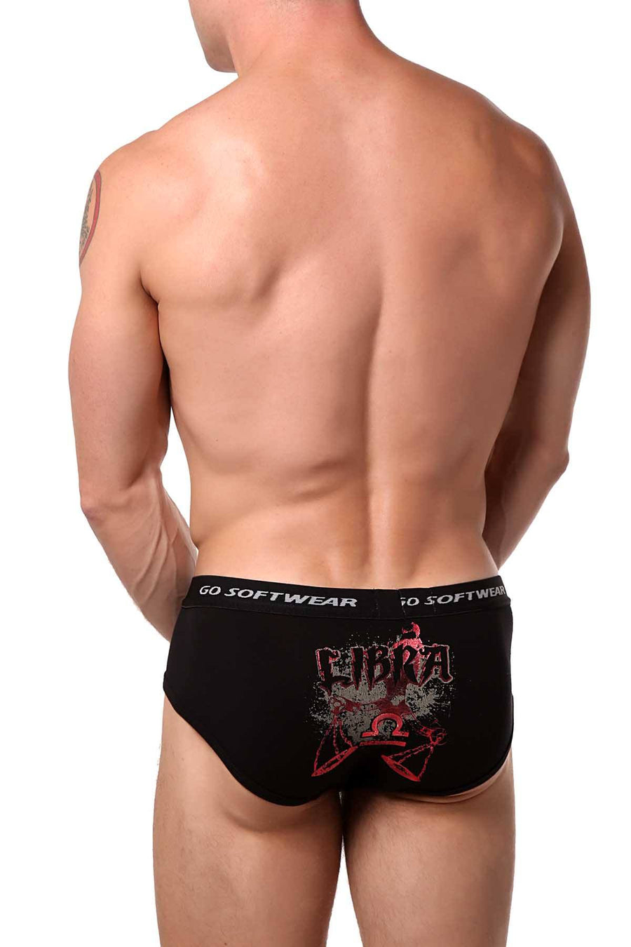 Go Softwear Black/Red Libra Boy Brief