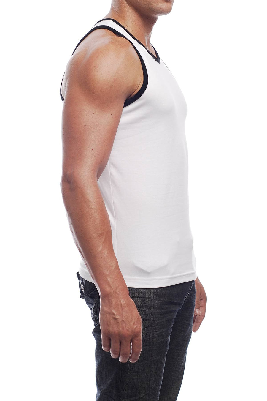 Go Softwear White/Black Cal. Classic Tank Top